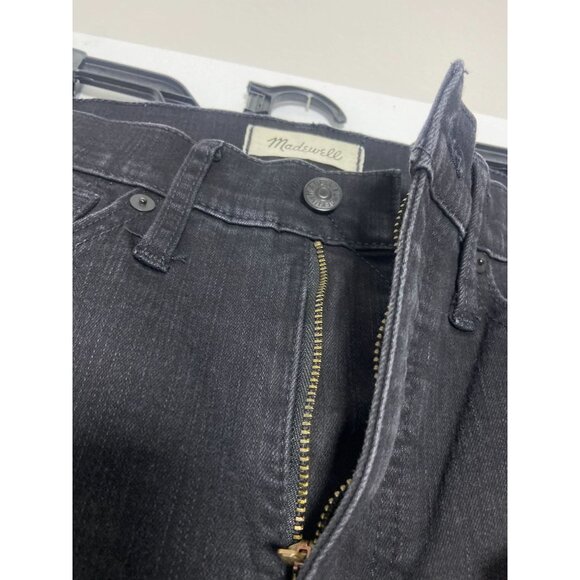 Madewell Womens 10" High-Rise Skinny Jeans Size 26 Black Denim - Picture 11 of 14